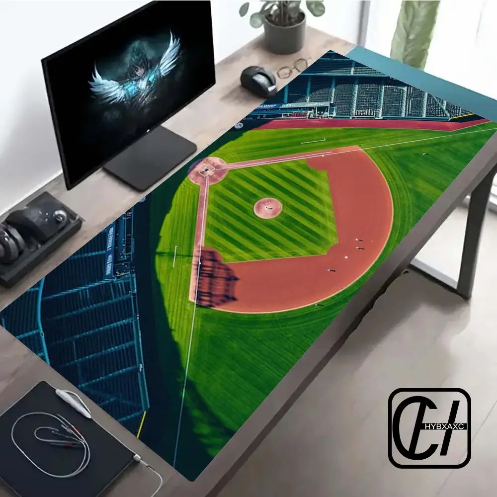 Baseball Stadium Aerial View Mouse Pad Large Rubber Anti-slip PC Desk Accessories Mousepad for Office & Gamer Keyboard Decor Mat