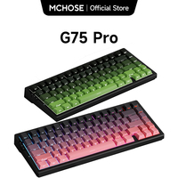 MCHOSE G75 Pro Wireless Mechanical Keyboard 75% Layout Gasket Mounted 5 Layers Dampening RGB Backlit Tri-Mode Hot Swappable