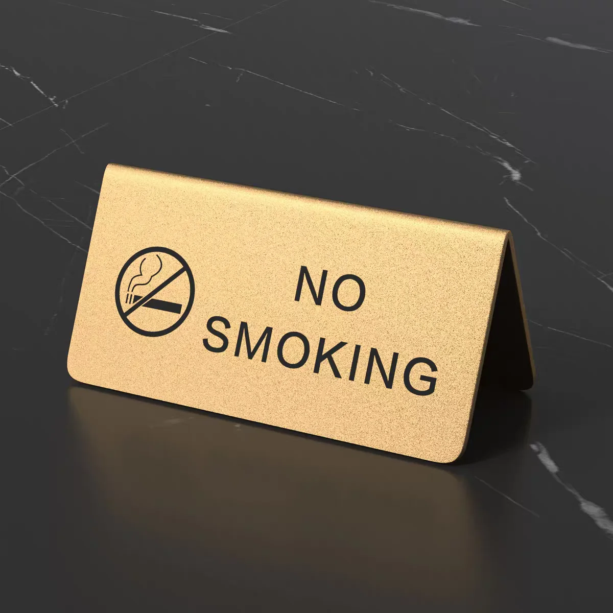 Metal No Smoking Reserved Signs Stand Table Tent Weddings Special Events Restaurant No Smoke Warning Notice Sign Plates Stand