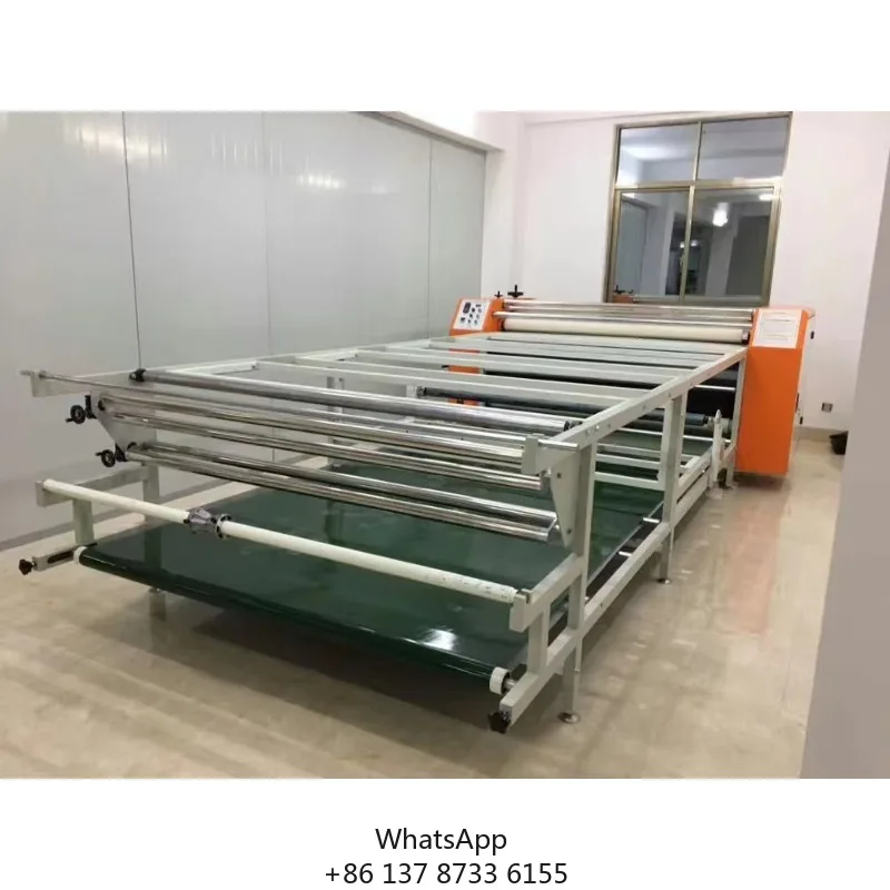 Roll To Roll Sublimation Rotary Calendar Heat Press Machine For Textile Printing Continuous Production Custom Design
