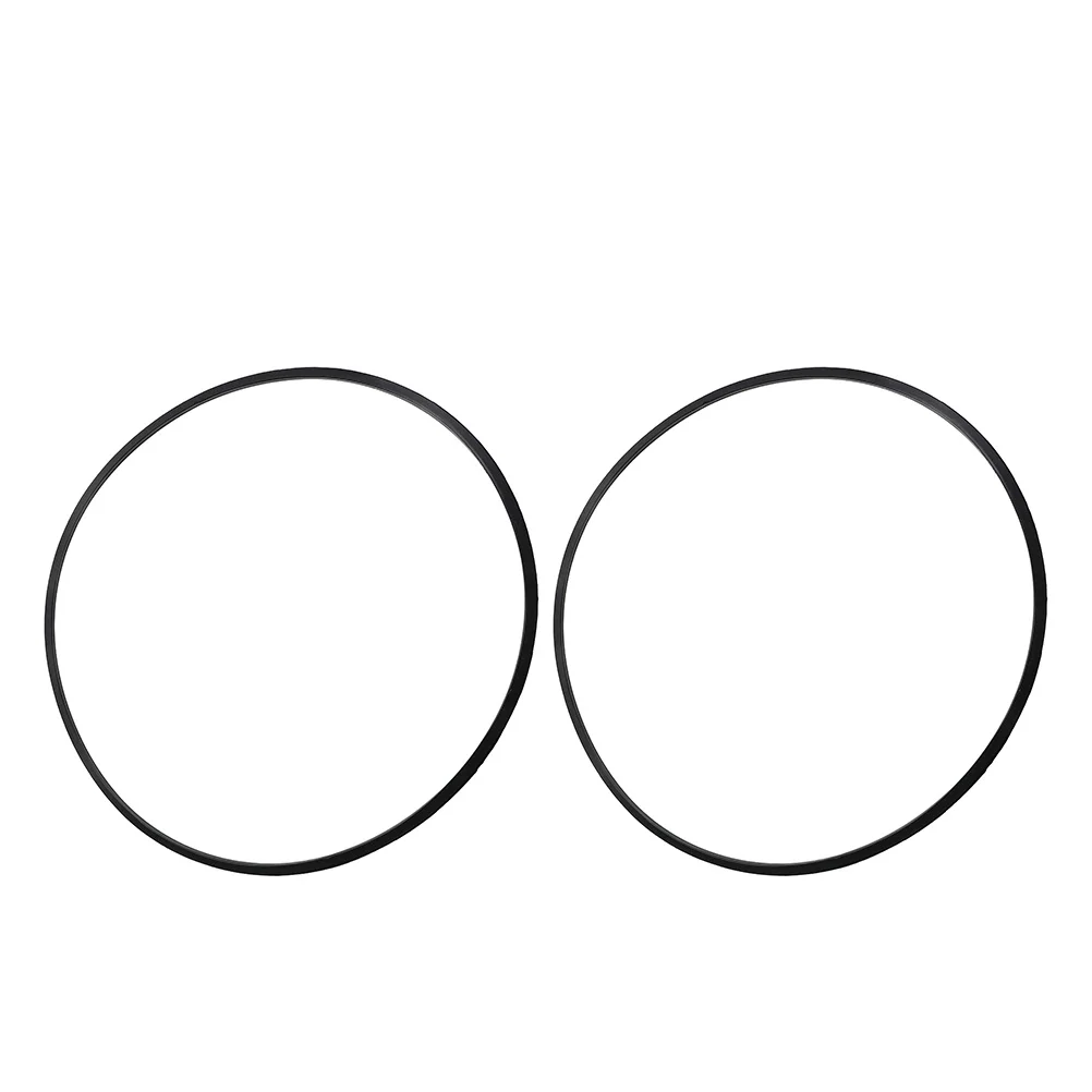 

2Pcs Salon Chair Rubber Base Ring Black Floor Protector Shock Absorption Noise Reduction Hydraulic Chair Replacement Parts