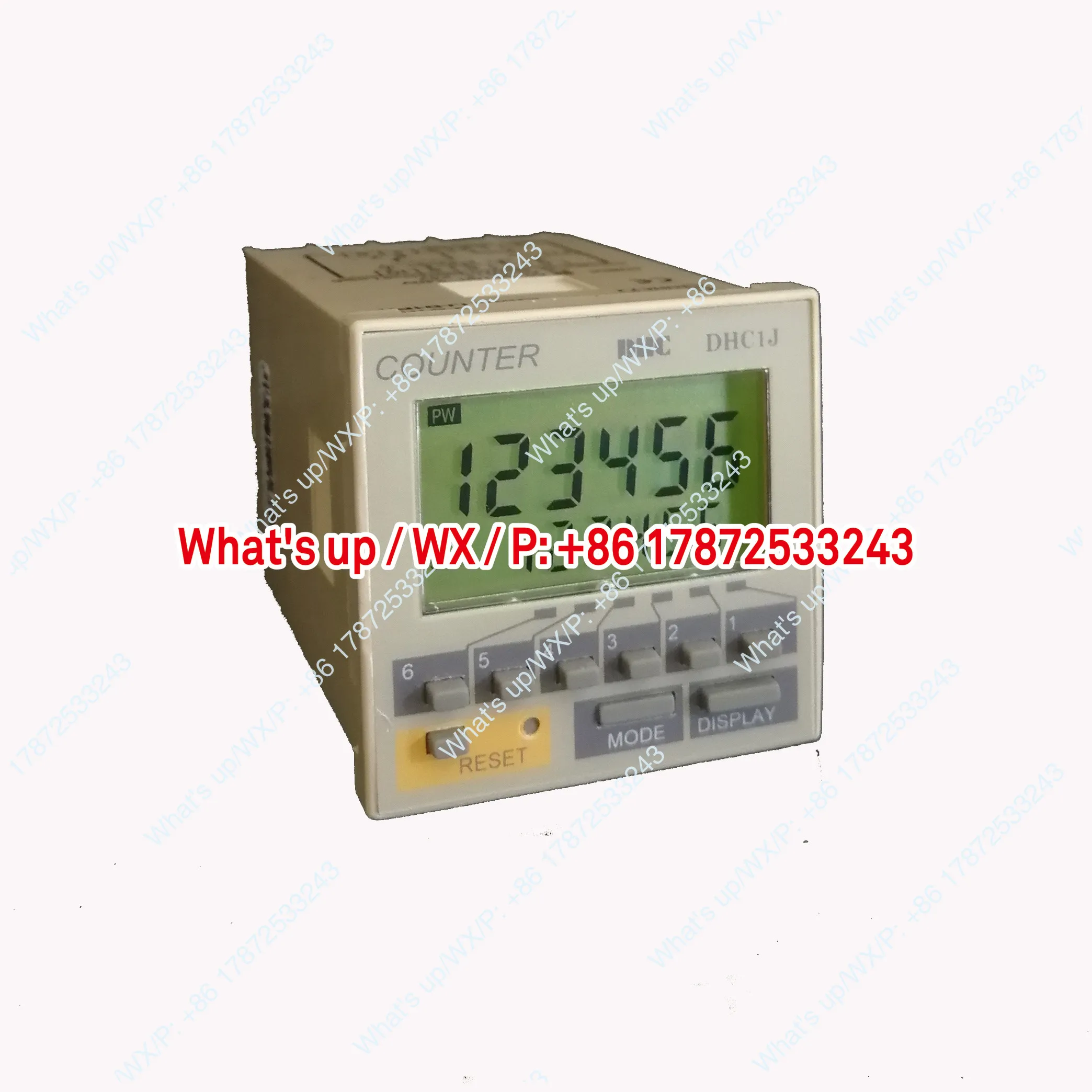 DHC1J/DHC2J-6 digit dual row digital display LCD intelligent reversible counter
