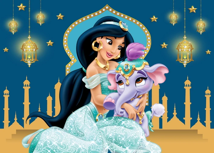 Disney Princess Dreamy tema colorato sfondo ragazza Baby Shower fotografia sfondo festa di compleanno decorazione Banner