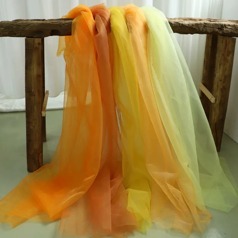 Soft Tulle Mesh Fabric Sheer Net Cloth for Indoor Ceiling Drape Hotel & Lawn Wedding Decoration & Handmade DIY Material