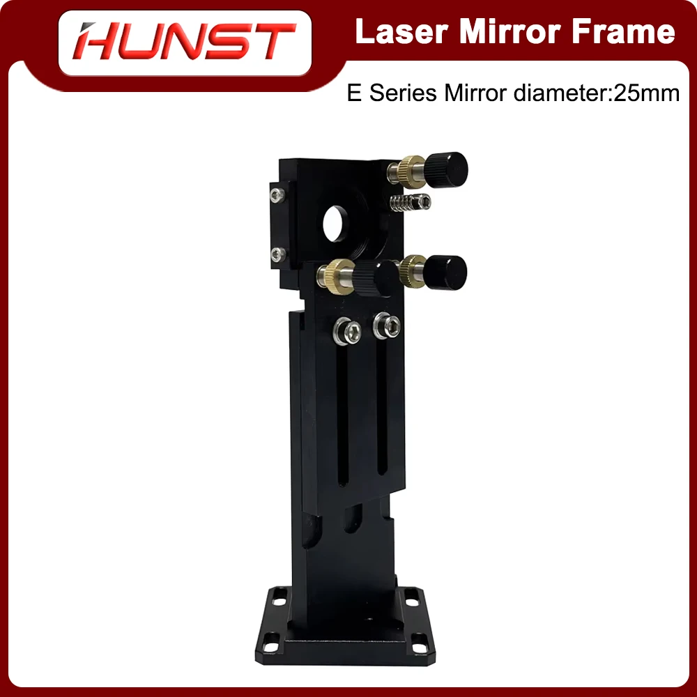 HUNST E Series CO2 First Reflector 25mm Black Mounting Bracket Laser Engraving and Cutting Machine Integrated Bracket