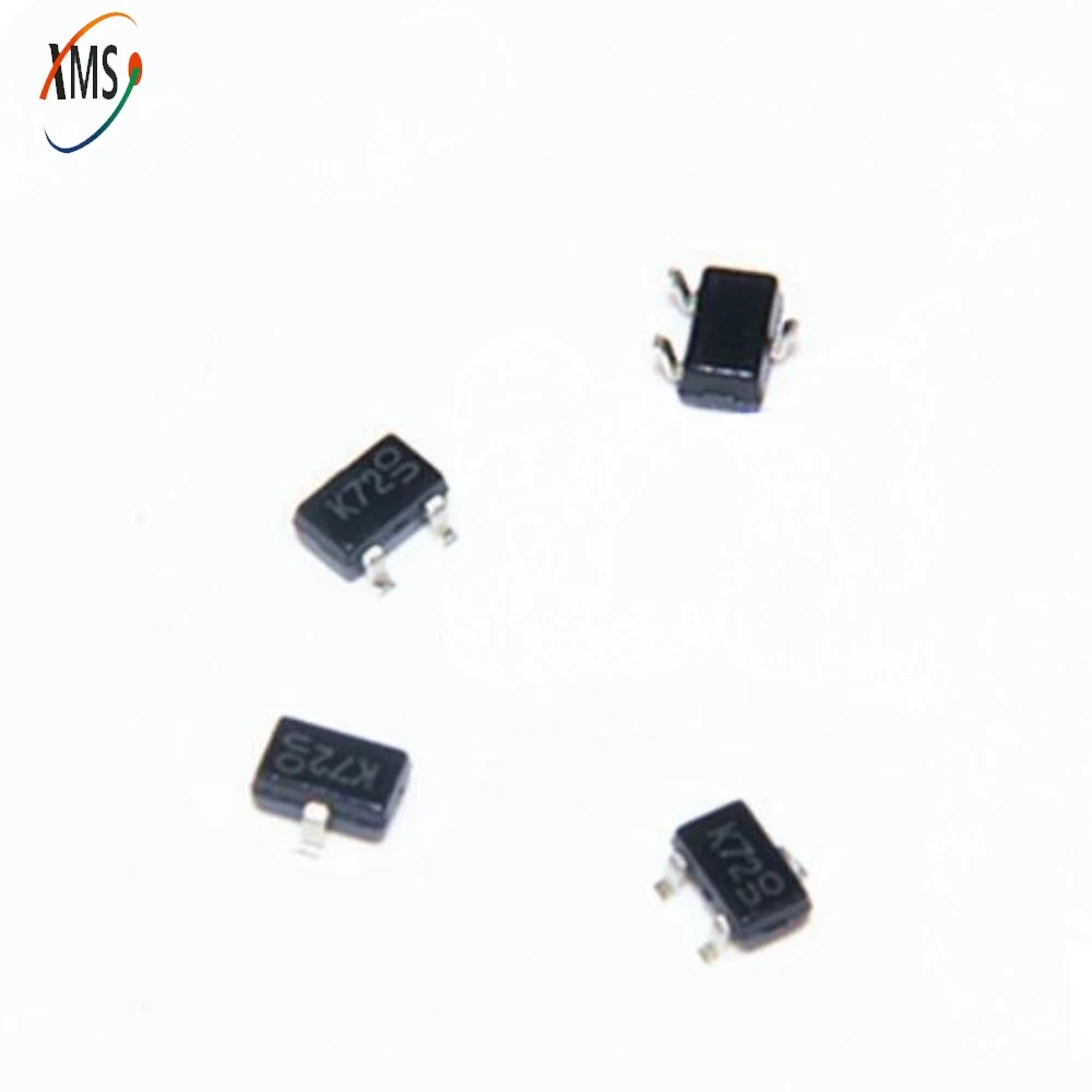 20PCS/LOT 2N7002W-7-F K72 SOT323 N-Channel SMD Transistor 2N7002W