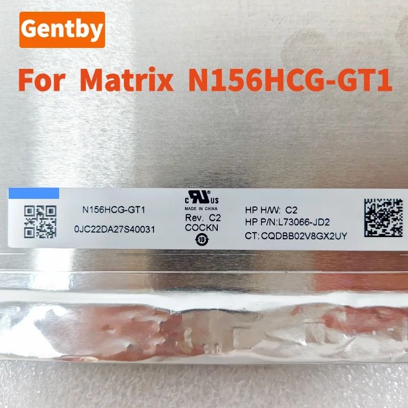 Original 15.6-inch N156HCG GT1 N156HCG-GT1 REV C1 Slim LCD Matrix For Lenovo 15IIL 2020 Laptop Screen Panel 1920X1080 FHD IPS