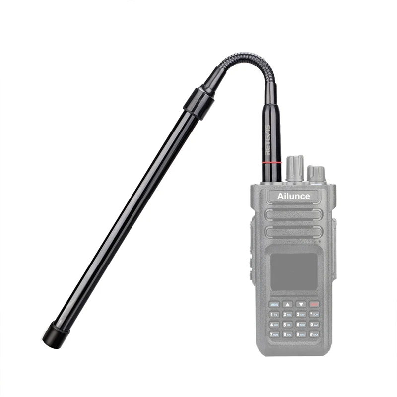 AFBC Retevis HA03 Foldable Antenna Bendable SMA-F Airsoft Game Walkie Talkie Antenna For Baofeng UV-5R BF888S Ailunce HD1