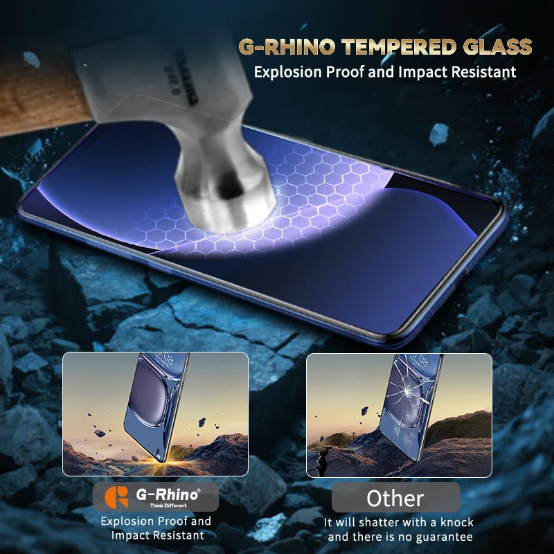 G-Rhino 2pcs HD Ultrasonic Tempered Glass for Samsung Galaxy S25 S24 Plus Ultra S23 S22 Plus Screen Protector Glass