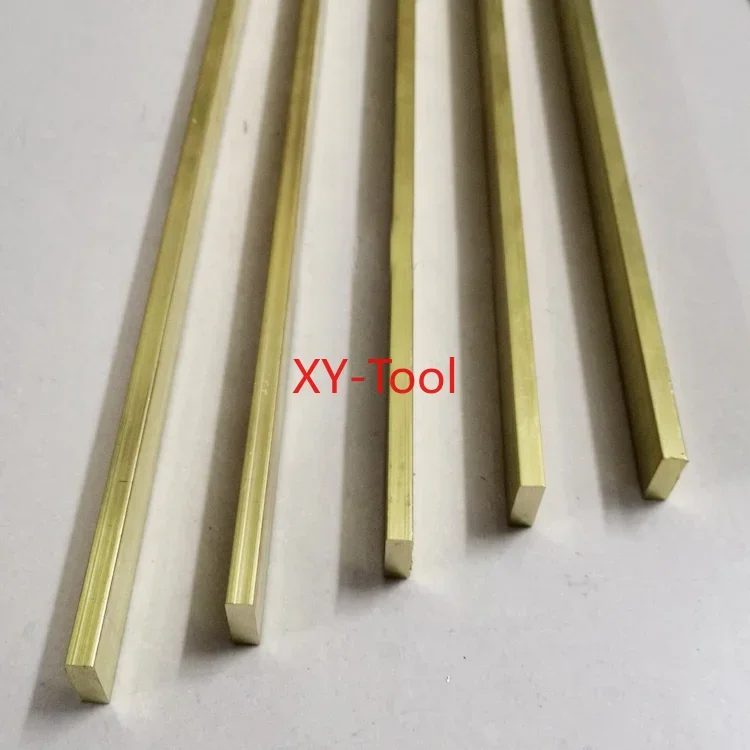 L/500mm H59 Brass Flat Bar Plate Rod Strip Thick 2mm 3mm 4mm 5mm 6mm 7mm 8mm 10mm 12mm 15mm 20mm Rectangular Solid Metal Sheet