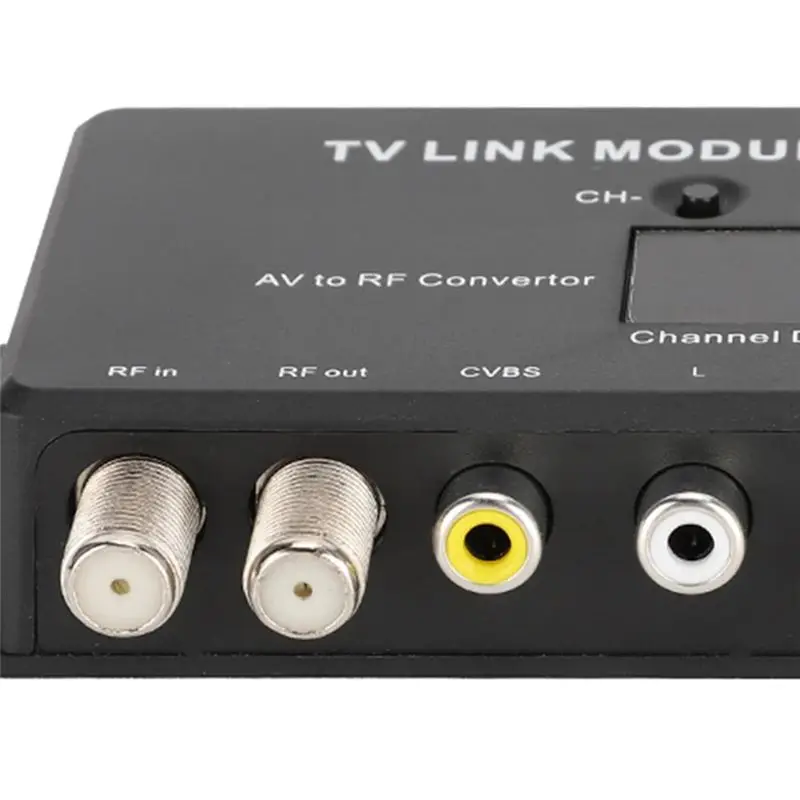 A01E-TM70 UHF TV LINK Modulator AV To RF Converter IR Extender With Channel Display USB 5V