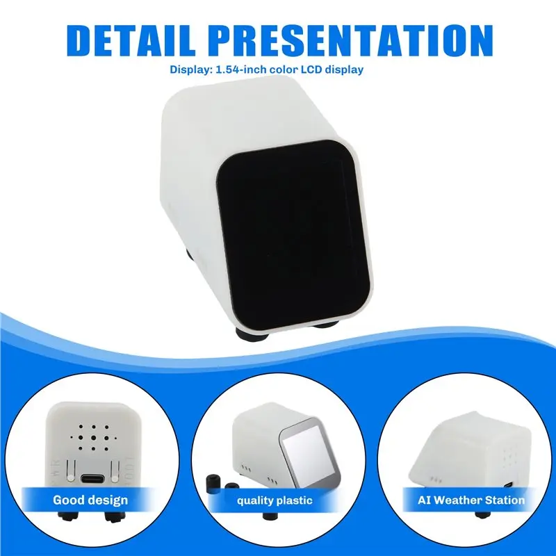 N91R-For Deepseek Xiaozhi AI Chat Robot 1.54 Inch LCD Display Screen ESP32-S3 N16R8 Development Board Wifi Weather Clock B