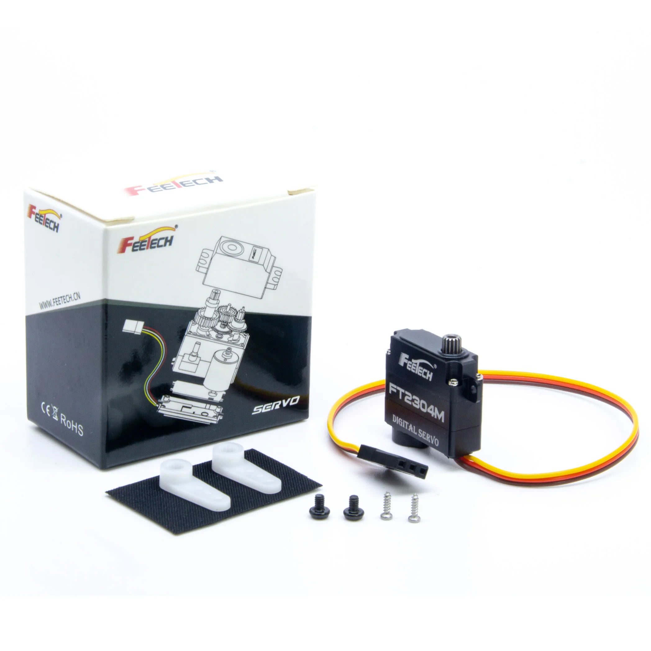 มินิเซอร์โว 6V 3กก. เกียร์โลหะเต็มตัว สำหรับเครื่องบิน ZOHD Volantex ใช้กับมอเตอร์ 12 กรัม สำหรับเฮลิคอปเตอร์ รถ เรือ ของเล่นโมเดลควบคุมระยะไกล