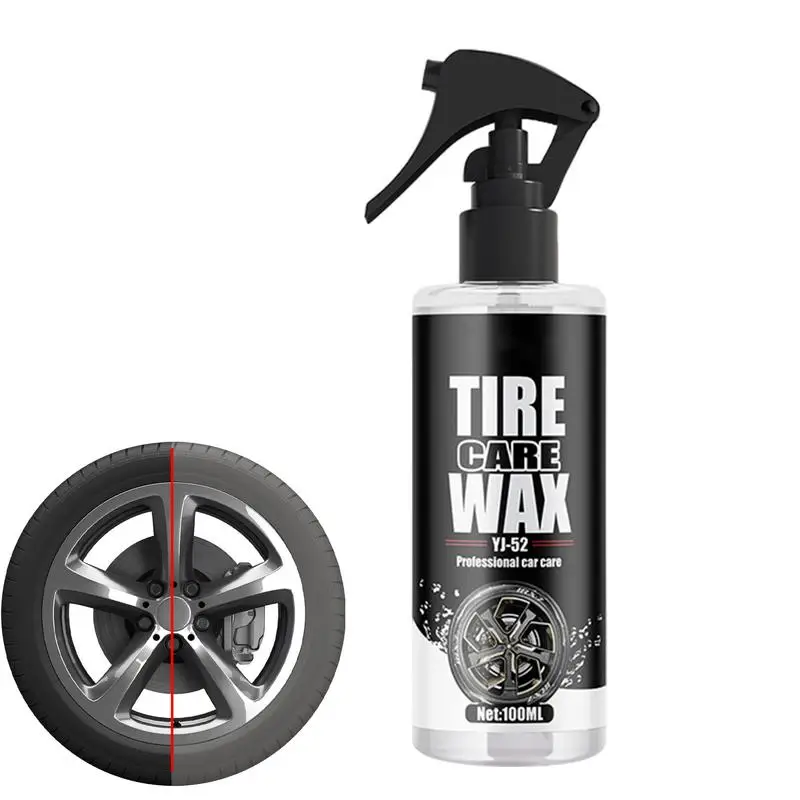 

Car Tire Renovation Coating 3.38oz Tire Trim Polishing Wax Coating Agent Waterproof Auto Tire Waxing Agent For Rubber Parts