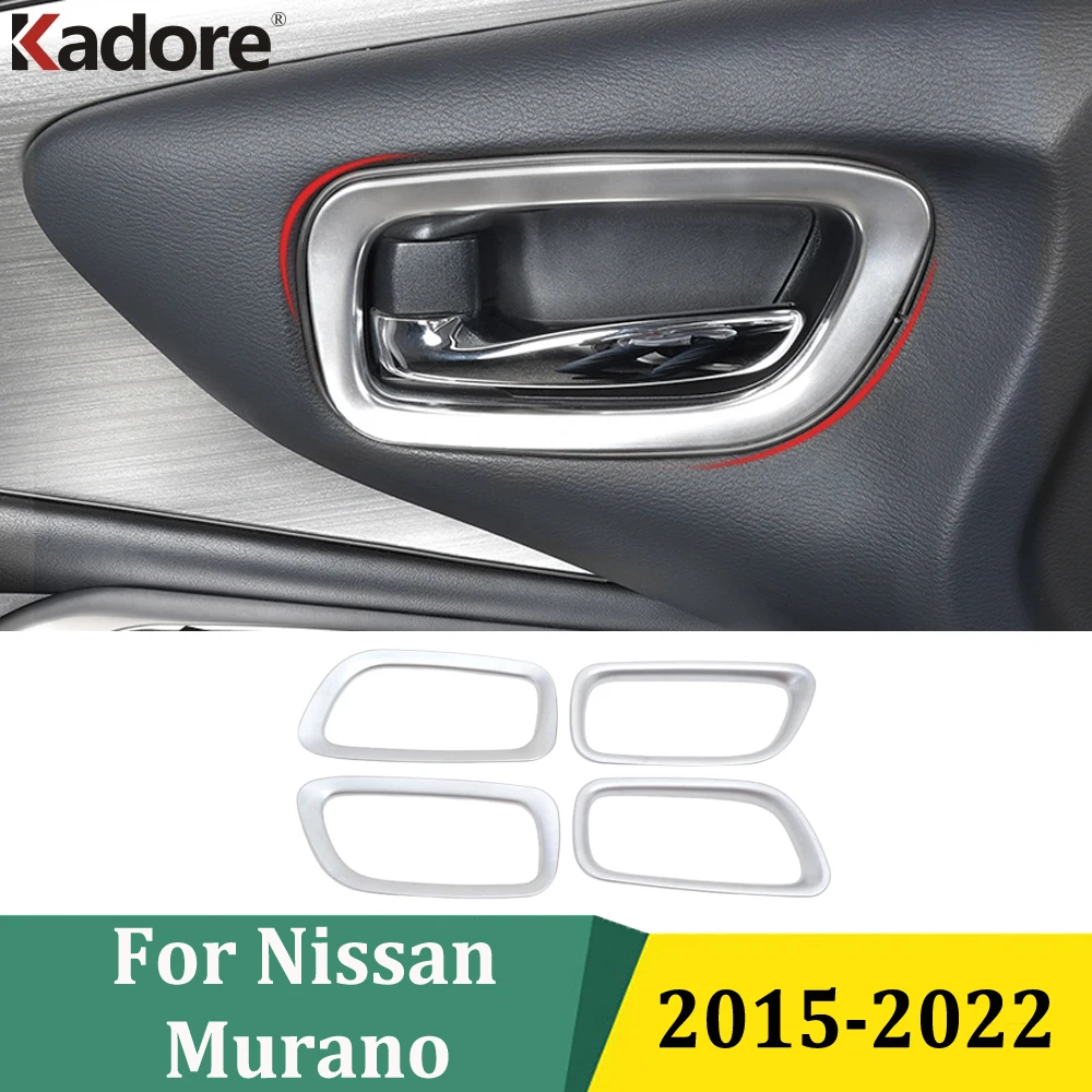 

For Nissan Murano 2015 2016 2017-2020 2021 2022 Interior Door Handle Cover Trims Protection Car Sticker Styling Accessories