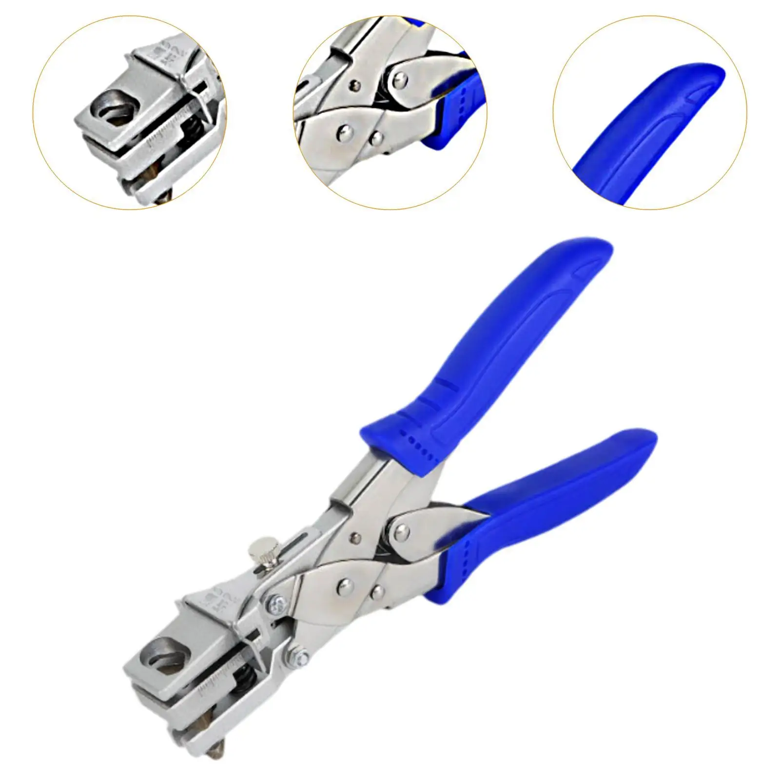 Slot Punch Paper Puncher Handheld Hand Press Portable Heavy Duty Hanger Hole Punch for Photo Name Tag Badge ID Card DIY Crafts