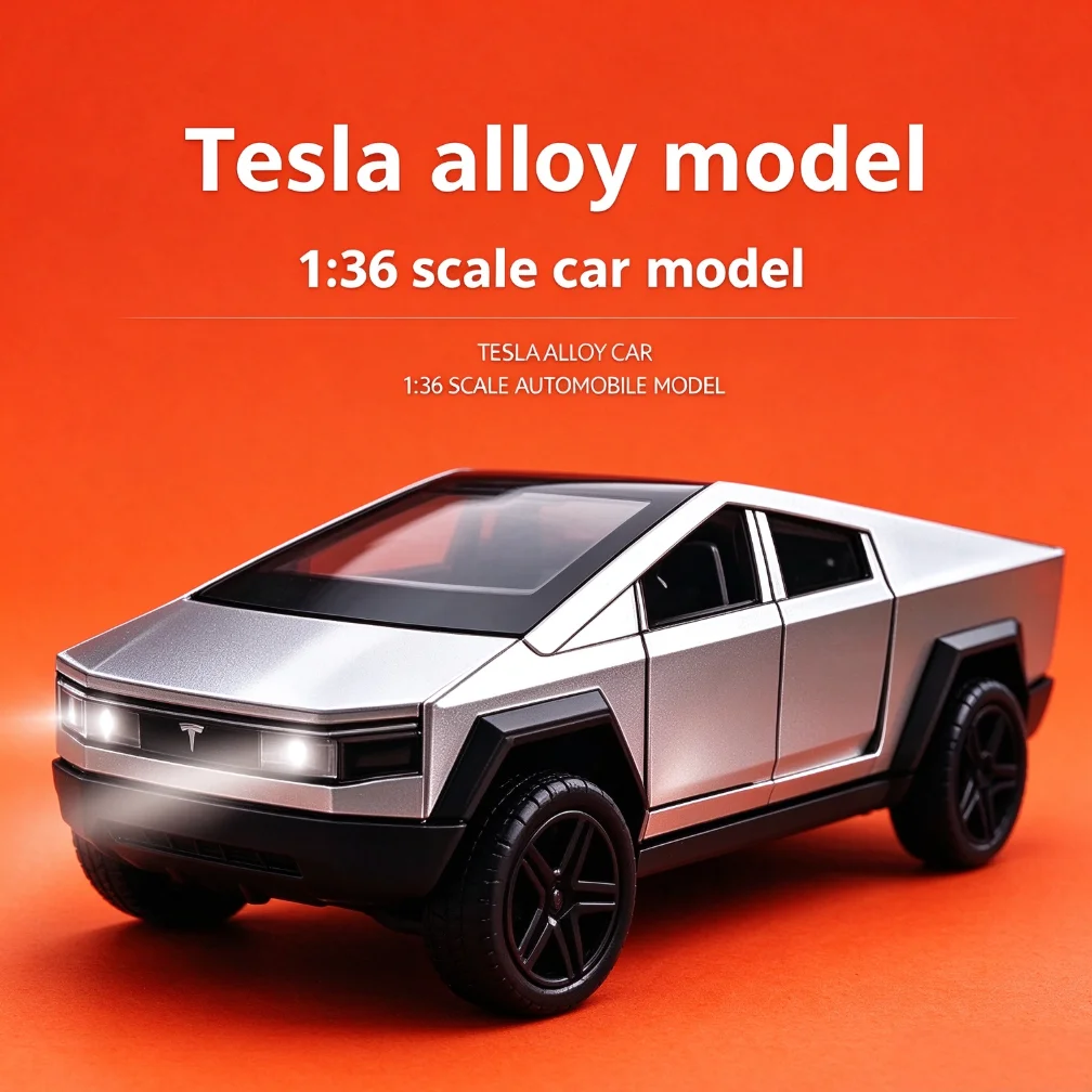 New 1:36 Pickup Collection Truck Alloy Simulation Metal Openable Doors Diecast Vehicle Replica Car Ornament Birthday Gift