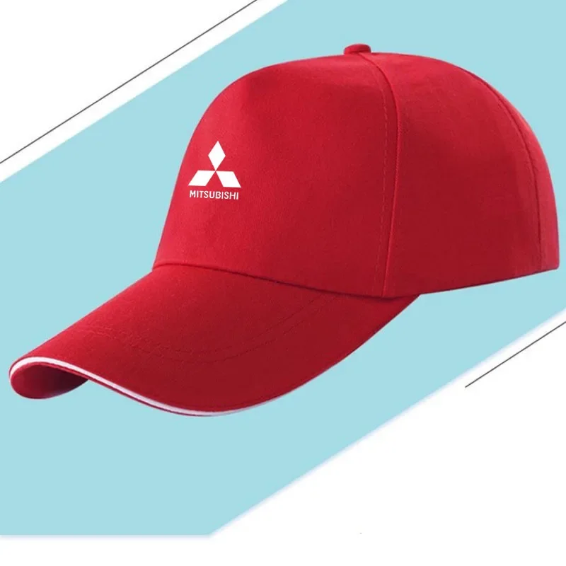 

New ASX L200 Car Baseball Cap Auto Logo Sun Hat for Mitsubishi Ralliart Lancer EX Outlander 3 Xl l200 Pajero 4 ASX