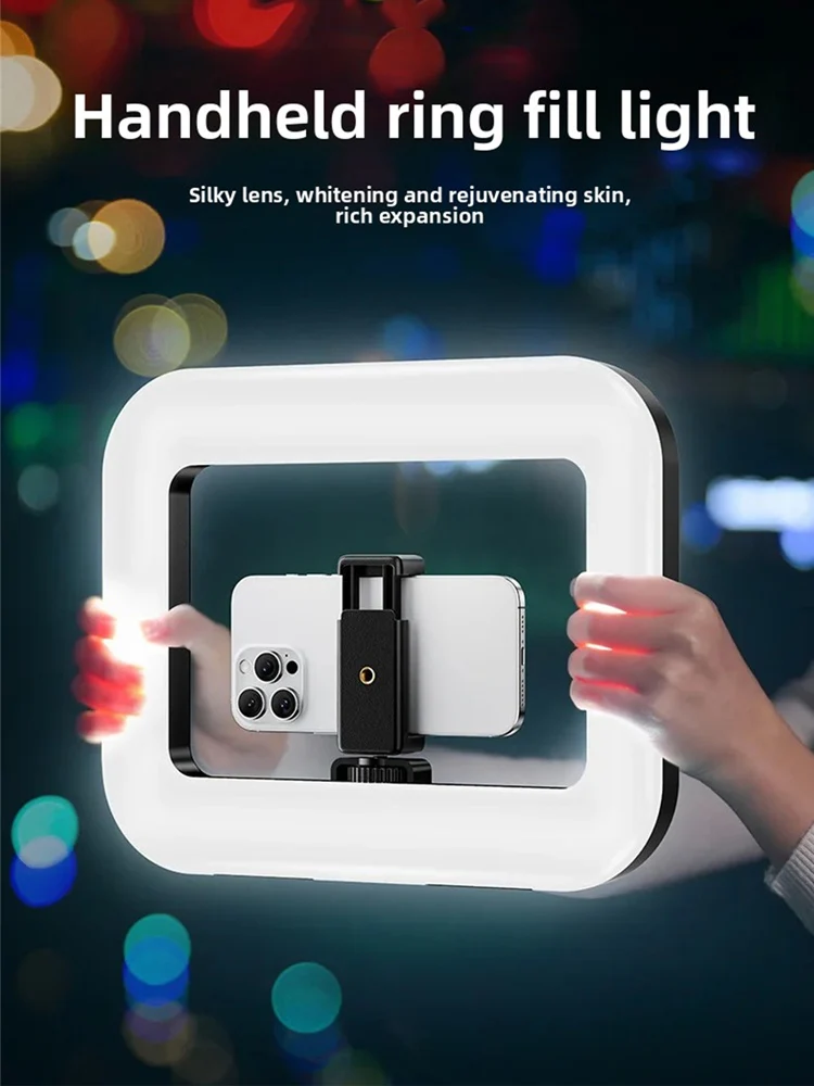 Anneau lumineux LED Portable, nouvelle lampe de photographie d'éclairage de Cage de lapin pour diffusion en direct Mobile, décoration lumineuse pour Selfie