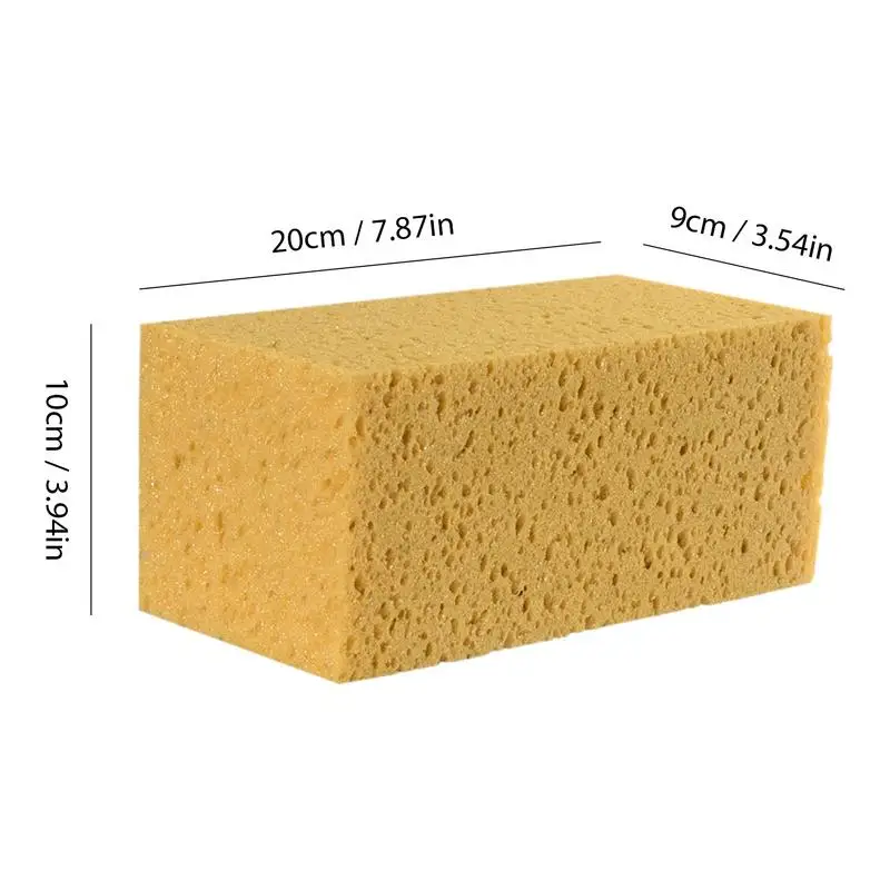 Car Wash Sponge Extra Large Cleaning Honeycomb Coral Car Yellow Thick Soft Sponge Block Car Supplie Auto Wash Tools Absorbent