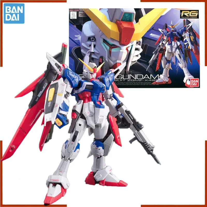 Bandai RG 1/144 DESTINY Gundam Anime Action Figure Assembly Decorative Collectible Model kit Toys Doll for Boys Gifts