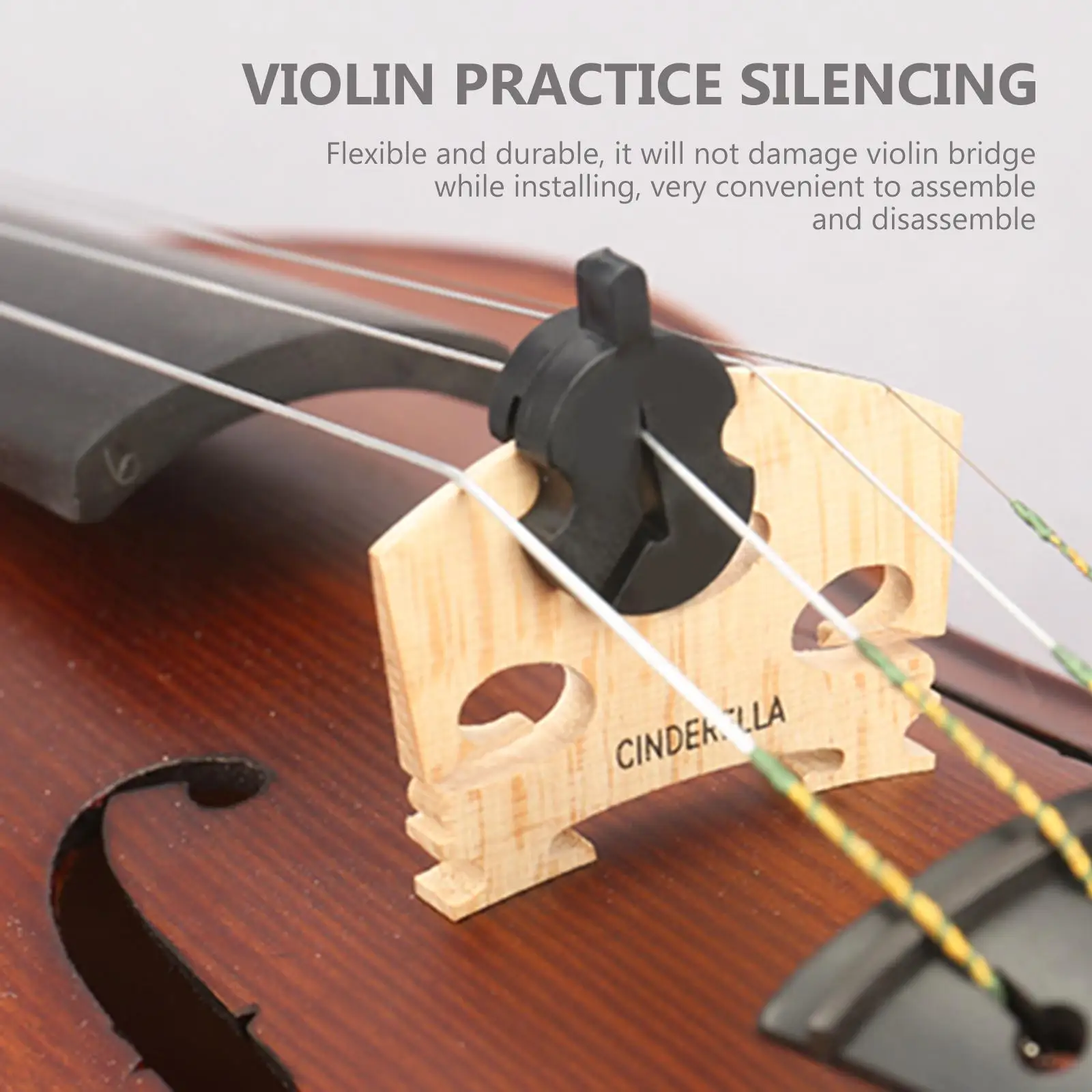 Sordina – accessoire de pratique pour violon en caoutchouc, silencieux, doux, pour amortisseur de violon, outil d'entraînement silencieux, Flexible, Durable, sans endommager, 8 pièces