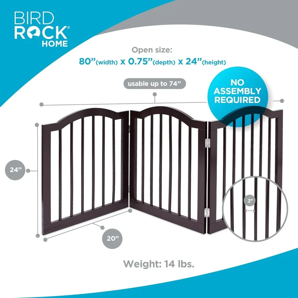 Arched Top Dog Gate | 4 Panel, 24