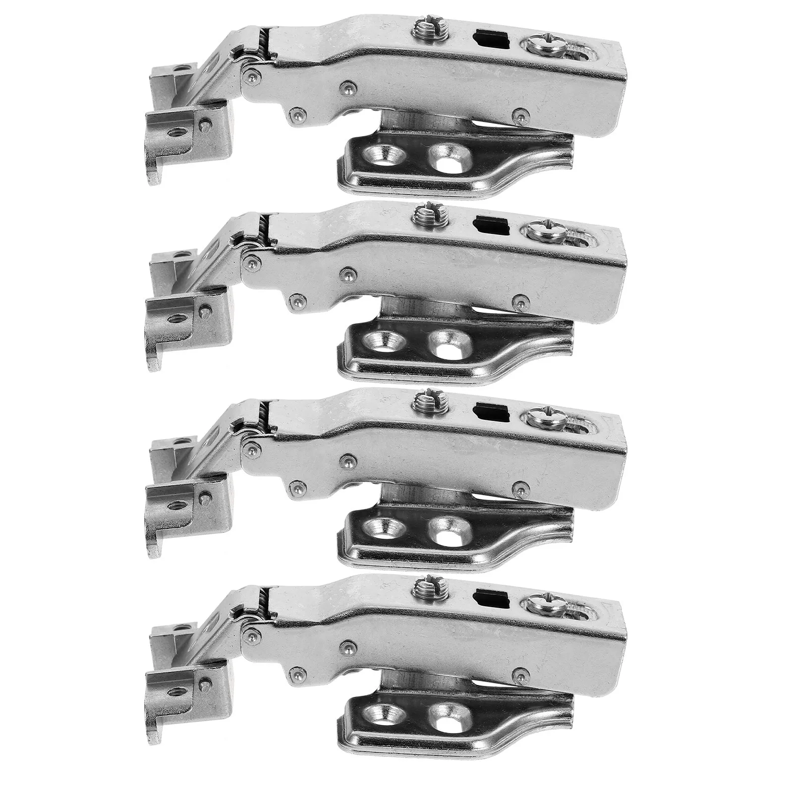 

4Sets High Grade Silent Cabinet Hinge Sturdy Load Bearing Smooth Operation for Wine Display Closet Room Door Metal Furniture