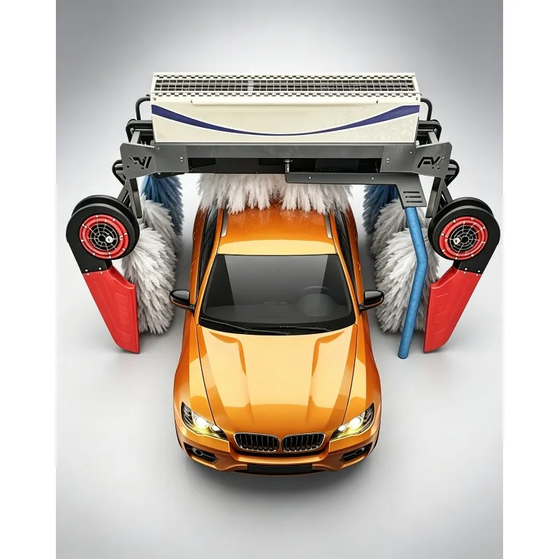 Intelligent Payment Fast 5-Min Wash 360 Contactless Car Wash Machine with Self-Service Mode for Business Park & Car Rental Shop