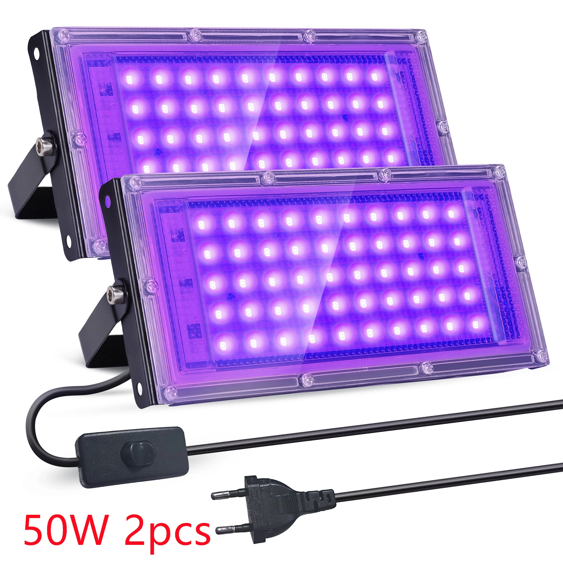 UV Zwart Licht 50W 100W 150W outdoor LED-schijnwerper Zwart Licht LED Spotlight 395nm Lamp voor Disco Glow Party Stage licht