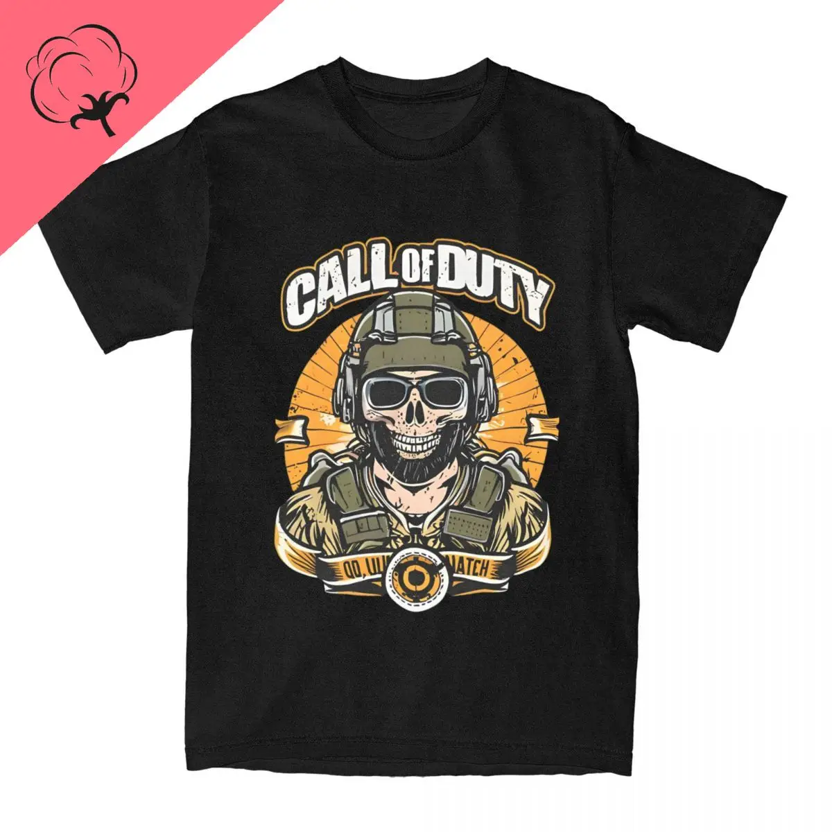 Call of Duty Modern Warfare Printed Casual T-shirt Fashion everyday chic short sleeved top Summer crew-neck cotton clothing