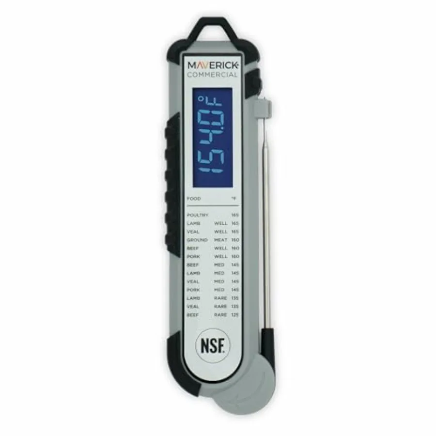 

Pro‑Temp Digital Meat Thermometer PT‑100BBQ Instant Read with Backlit Display Oven Safe Calibration Feature Grill Smoker and BB