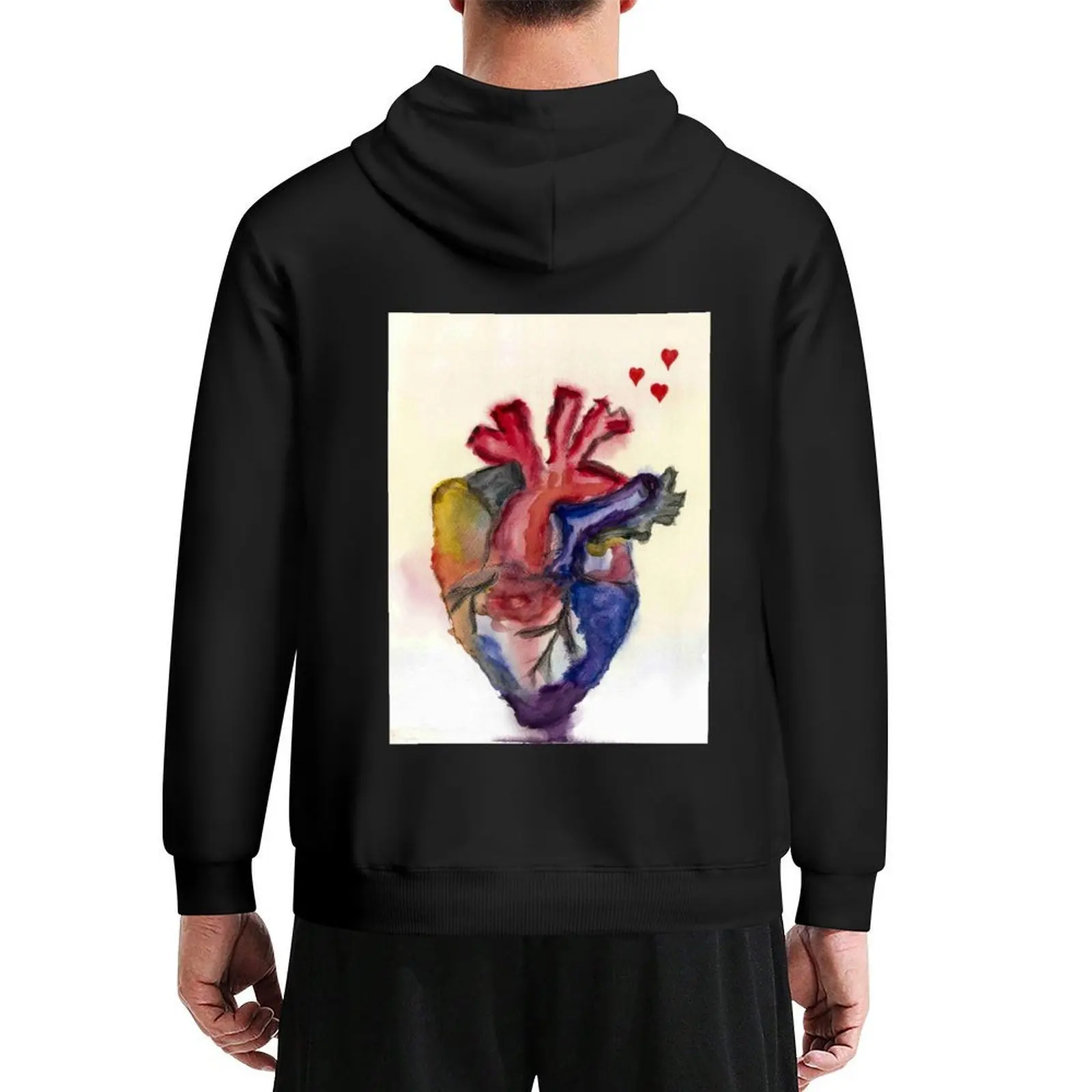 

Heart Hoodie men clothes korean style clothes mens clothes winter new in hoodies and blouses