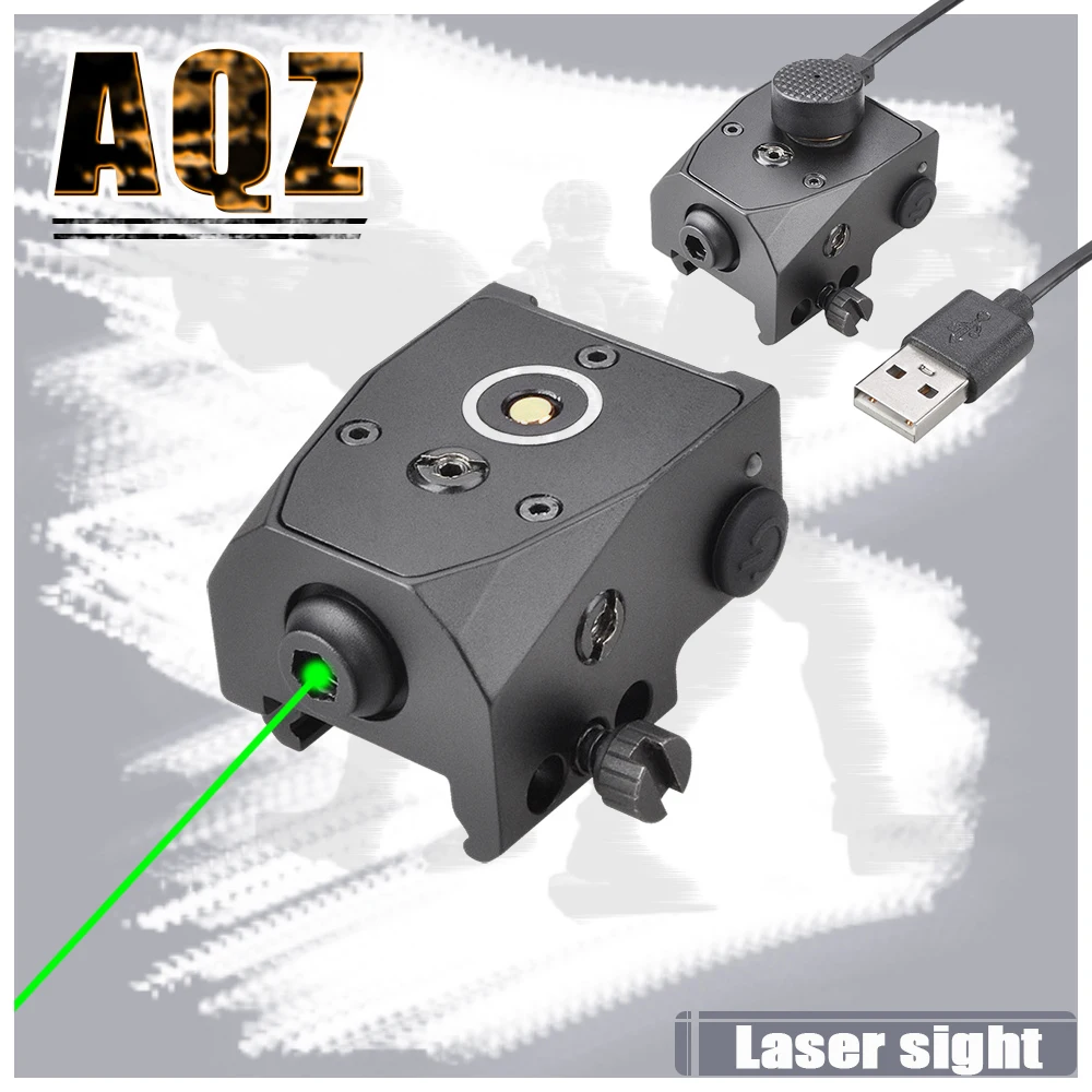 Magnetic rechargeable green laser sight, tactical sight, suitable for hunting rifles, CQB