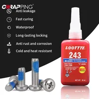 Pegamento para tornillo bloqueador de roscas, agente de bloqueo de rosca de curado rápido, adhesivo anaeróbico, pegamento antiaflojamiento resistente a la corrosión, 1/2/3 Uds.