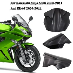 For 2009-2011 Kawasaki Ninja 650 ER6F ER-6F 2010 2009 Motorcycle ABS Windshield Windscreen Wind Deflectors