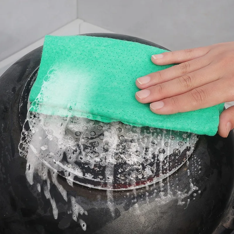 15/3PCS Microfiber Cleaning Cloth High Absorbent Breathable Dishwashing Cloth Kitchen Non-Stick Oil Dish Cleaning Towel Home Rag