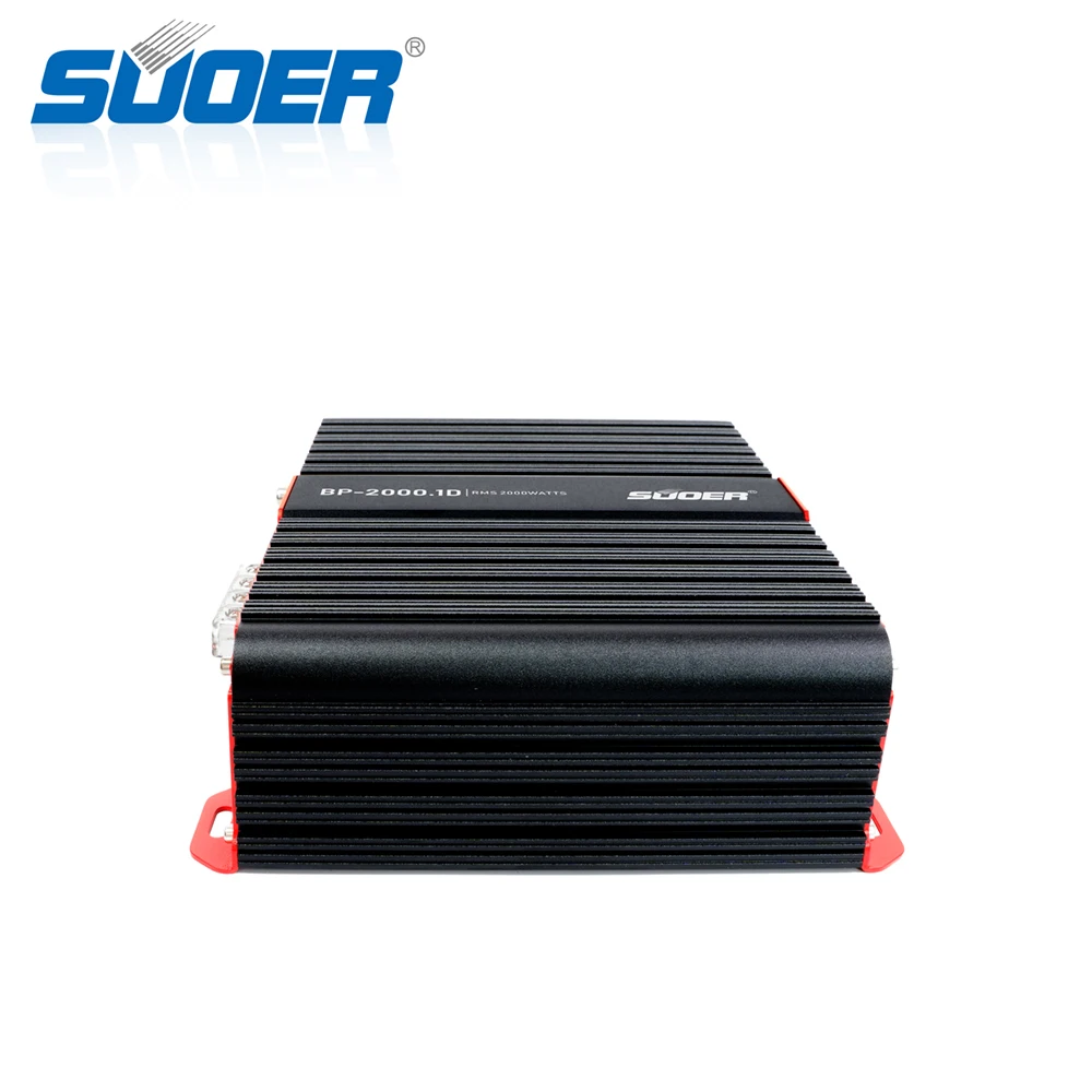 For Suoer BP-2000 Monoblock Class D Car Amplifier with 12V 1 Channel and Crossovers