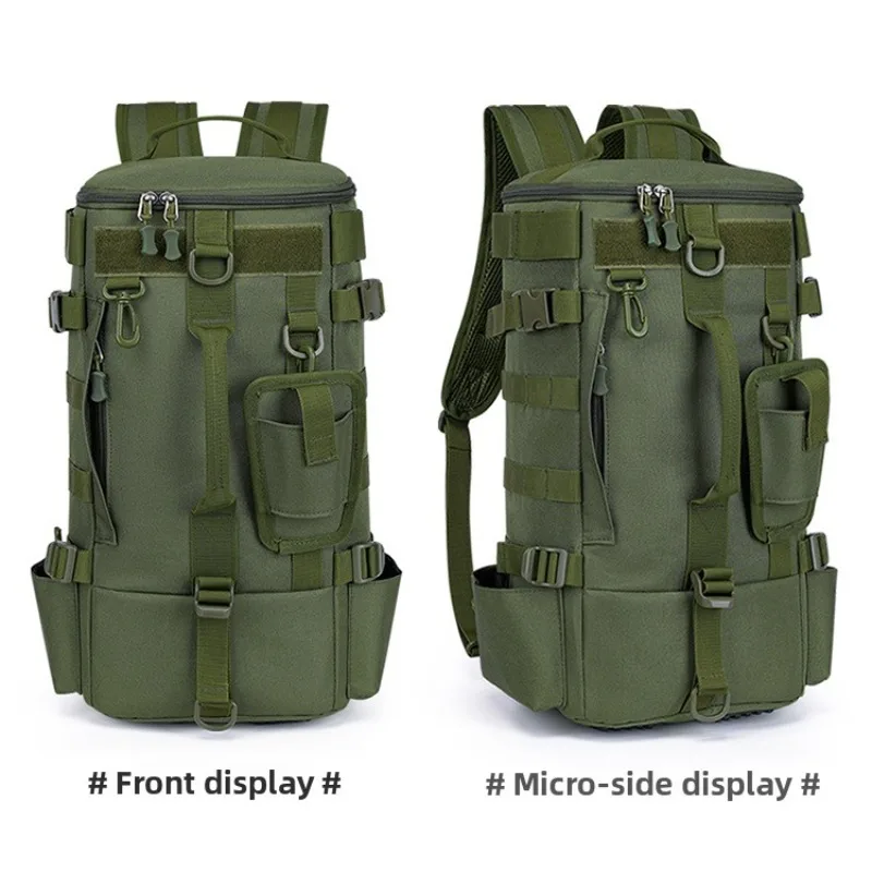 Large Capacity Fishing Gear Storage Backpack Fishing Bag Wet Dry Separation Splash-proof Lure Fishing Bag Hiking Camping Packs
