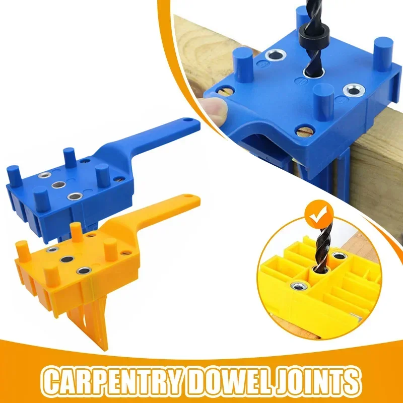 Quick Wood Doweling Jig Handheld Drill Locator Woodworking Drill Bit Hole Punch Positioning Fixture For Carpentry Dowel Joints