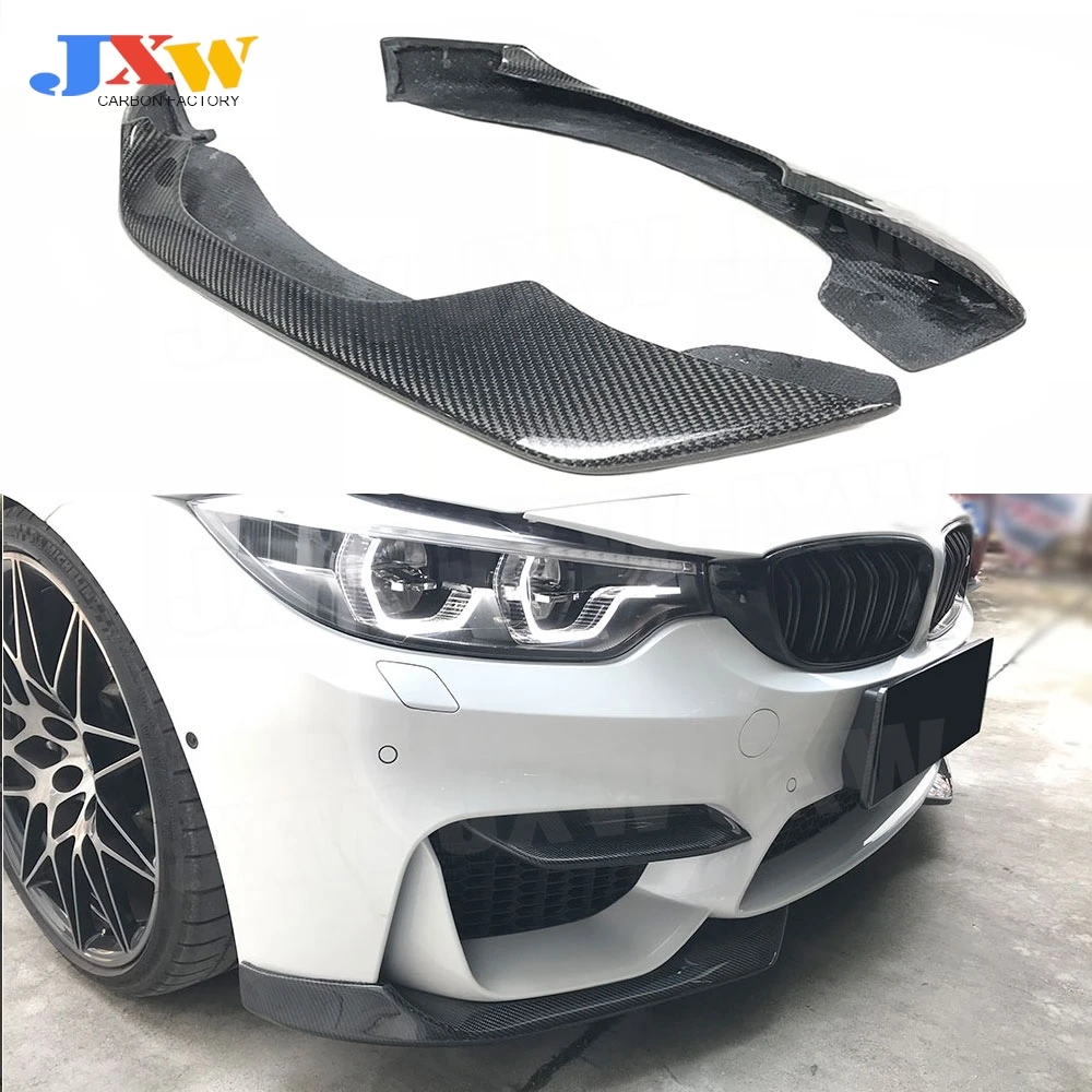 

Carbon Fiber Front Lip Splitters Canards Flaps Aprons for BMW 3 Series F80 M3 4 Series F82 F83 M4 2014-2017