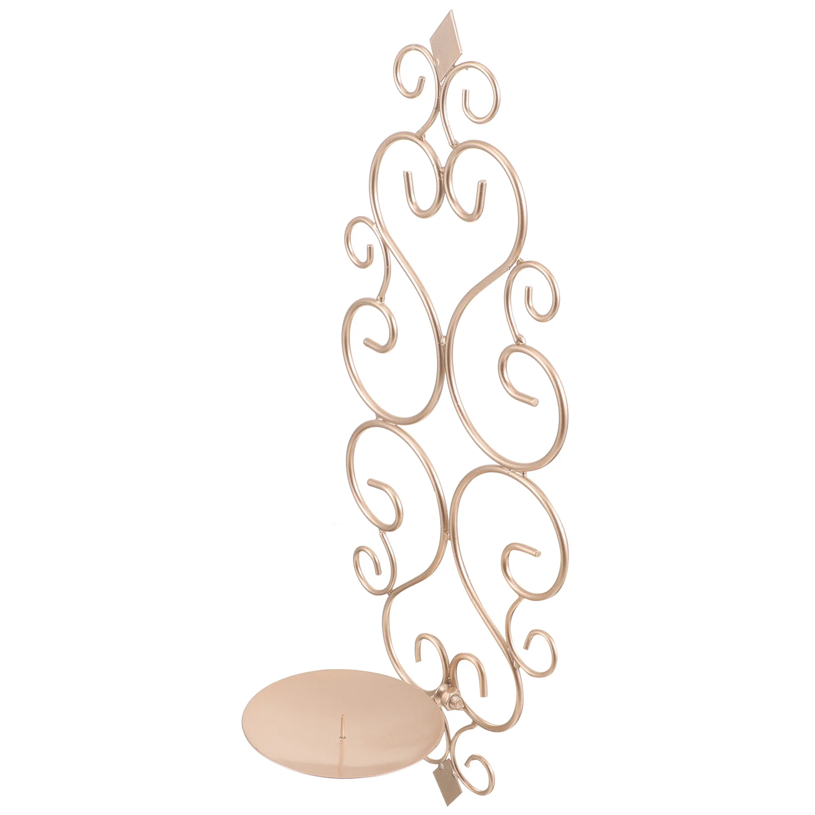 

Wall Hanging Holder Wrought Iron Sconces Candles for Candlestick Decor Decorative Wall-hung Candlesticks Taper