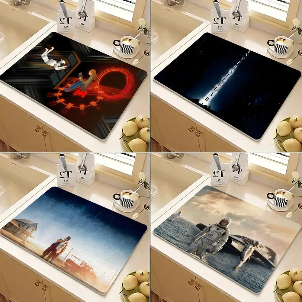 Classic Hot Movie Interstellar Art Home Wal Floor Mat Diatomite Floor Mat Fast Drying Odor Resistant Non Slip Bath Kitchen Mat