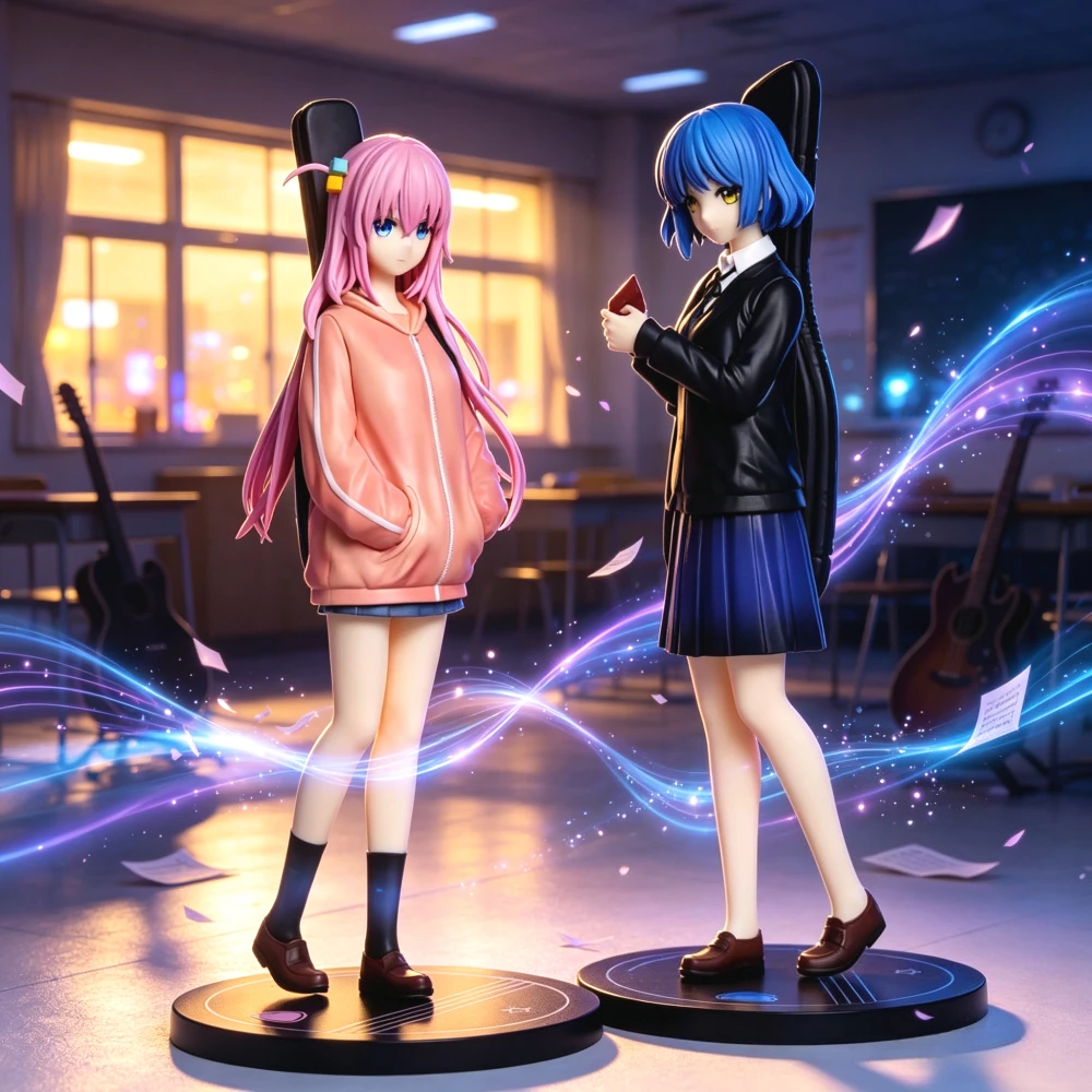 Figura de Anime Bocchi The Rock de 24-25 cm, Yamada Ryo Gotoh Hitori, Figur