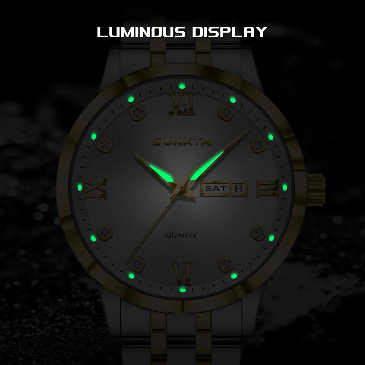 LIGE Men's Watches Business Original Quartz Watch for Man Waterproof Luminous Date Week Clock Stainless Steel Male Wristwatch