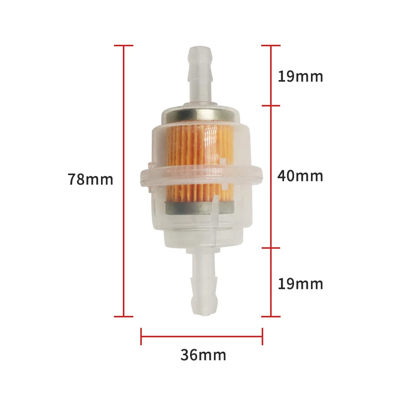 Filtro Universal de gasolina y combustible para Scooter, motocicleta, ciclomotor, Dirt Bike, ATV, 5/3/1 uds.