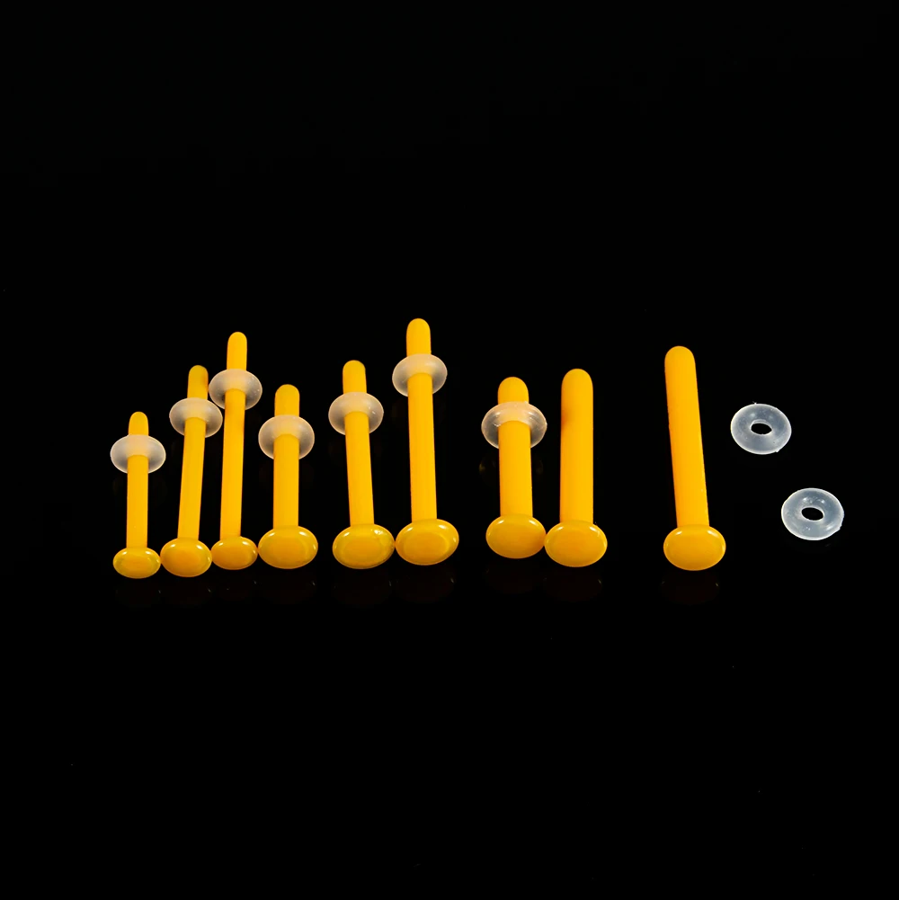 Transparent Colorful Glass Nose Studs, Allergy Preventing