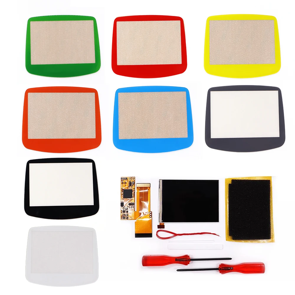 DIY IPS GBA Layar LCD 10 Tingkat Kecerahan Tinggi Lampu Latar untuk Konsol Lanjutan Game Nintendo Versi V2 dengan Perumahan Pra-potong