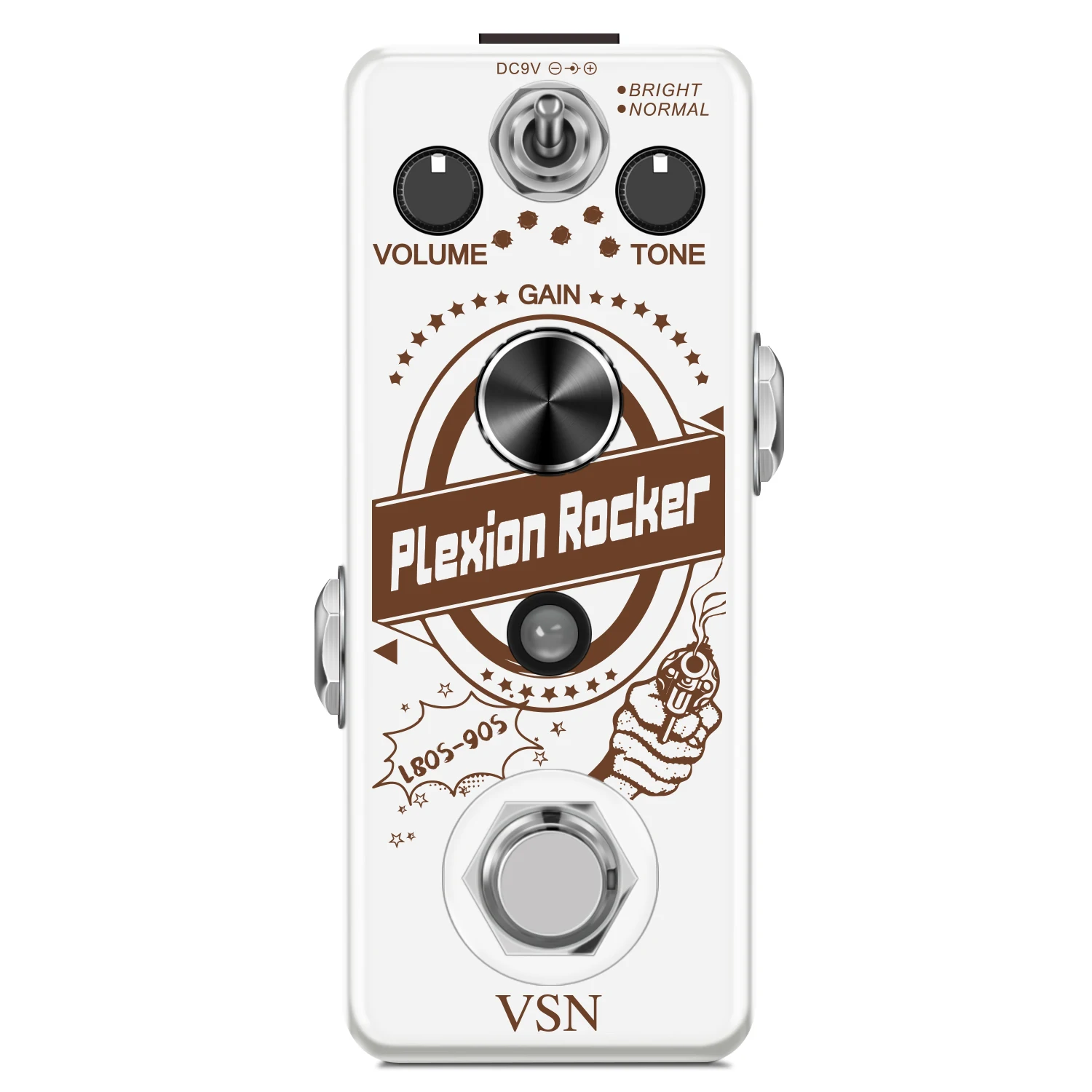 

VSN LEF-324 Plexion Distortion Pedal for Guitar & Bass with Bright and Normal Mode True Bypass