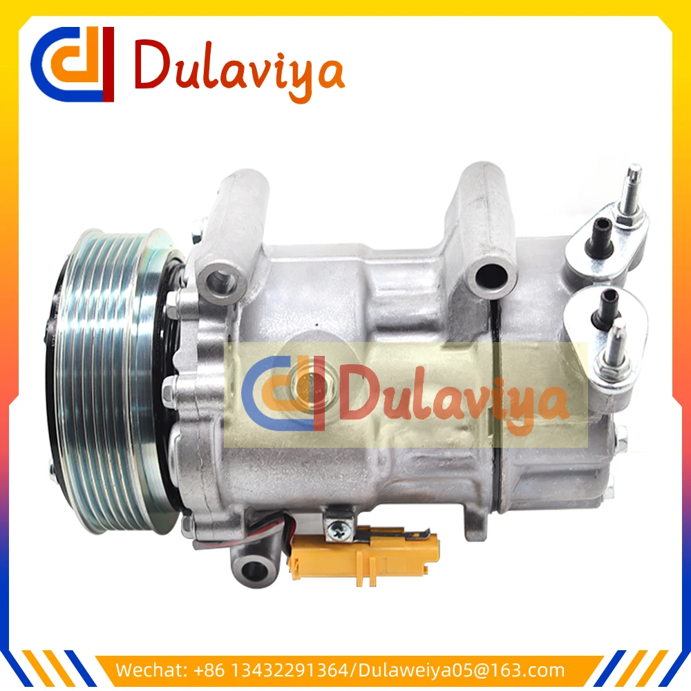 AC Compressor SD6V12 For Peugeot 206 Citroen Fiat 9671456680 9655191580 9684480480 6453QH 9800822280 5215310145